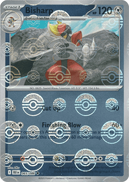 Bisharp Reverse Pokeball - Luce Nera (065/086) ITA