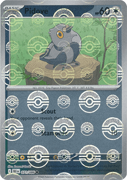 Pidove Reverse Pokeball - Luce Nera (071/086) ITA