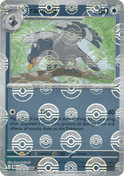 Tranquill Reverse Pokeball - Luce Nera (072/086) ITA