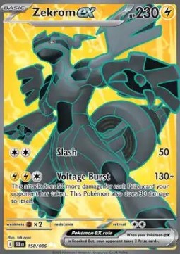 Zekrom EX Full Art - Luce Nera (158/086) ITA