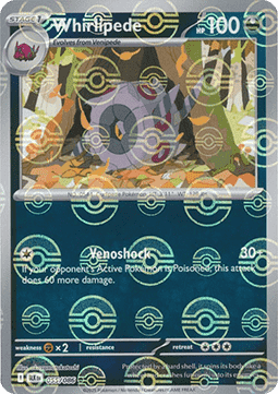 Whirlipede Reverse Pokeball - Luce Nera (055/086) ITA