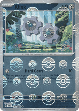 Klink Reverse Pokeball - Luce Nera (061/086) ITA