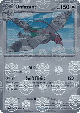 Unfezant Reverse Masterball - Luce Nera (073/086) ITA