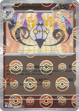 Chandelure Reverse Pokeball - Fuoco Bianco (018/086) ITA