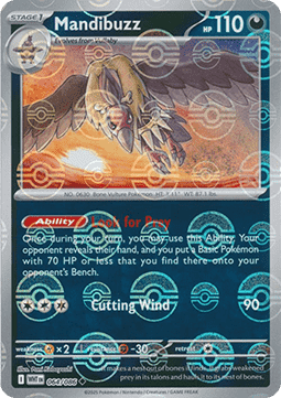 Mandibuzz Reverse Pokeball - Fuoco Bianco (064/086) ITA