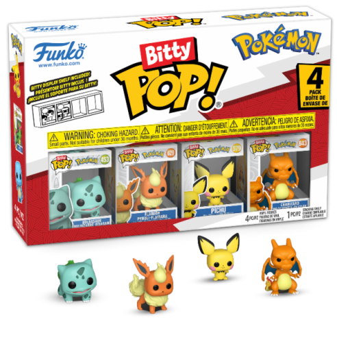 Bitty Pop Pokémon - 4 Mini pop 2.5 cm (Bulbasaur)