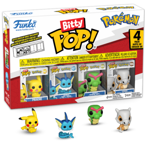 Bitty Pop Pokémon - 4 Mini Pop 2.5cm (Pikachu)