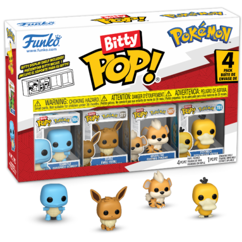 Bitty Pop Pokémon - 4 Mini Pop 2.5 cm (Squirtle)